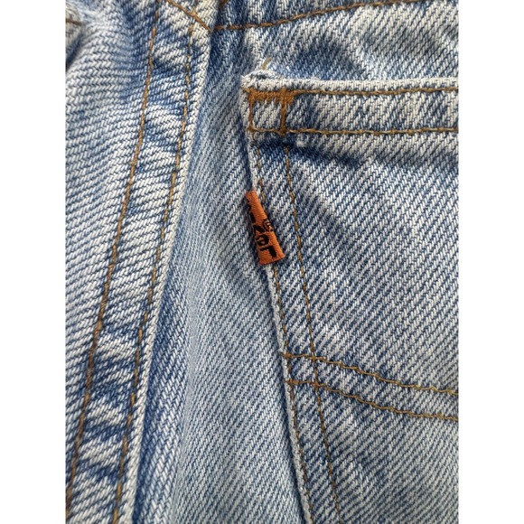 Levis 560 Vintage Student Fit Jeans Light Wash Orange Tab 25x29 High Rise 90s - Picture 4 of 13